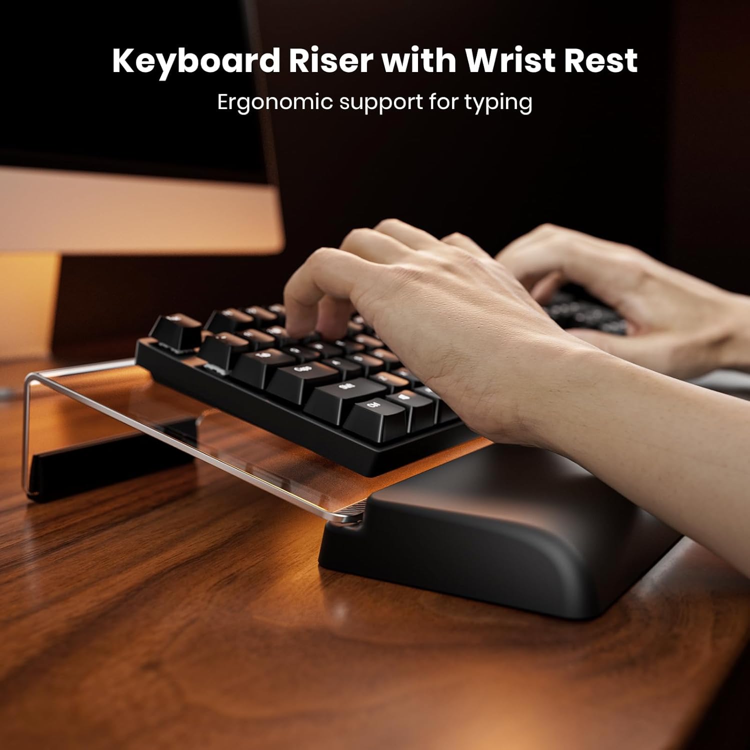 YTGRF-Keyboard Stand with Wrist Rest for Easy Ergonomic Typing&Working ...