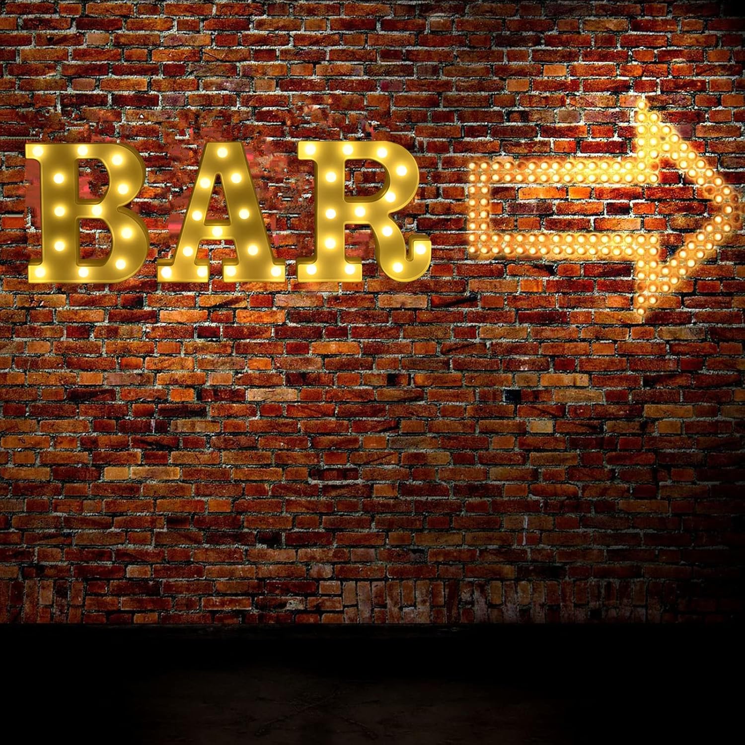YTGRF-LED Marquee Letters Lights,Light Up BAR Sign,Letter Lamp Pub Bar ...
