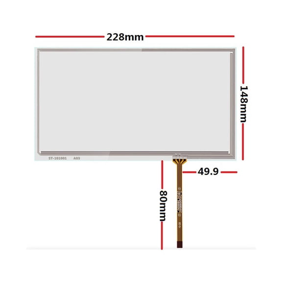 10.1 inch four-wire resistance screen 228*148 for LCD HSD101PWW1 B101EW05 V.1 touch screen