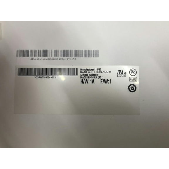 11.6-inch laptop screen Tablet LCD B116XAN02.0 replacement screen