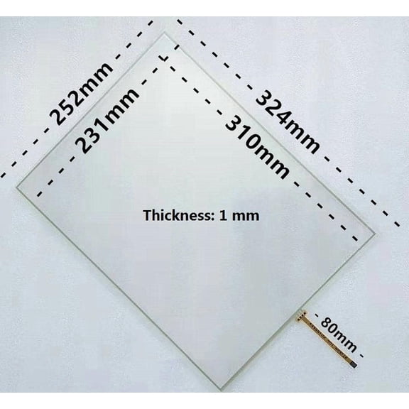 15-inch 4-line standard touch screen 324*252 324*252MM
