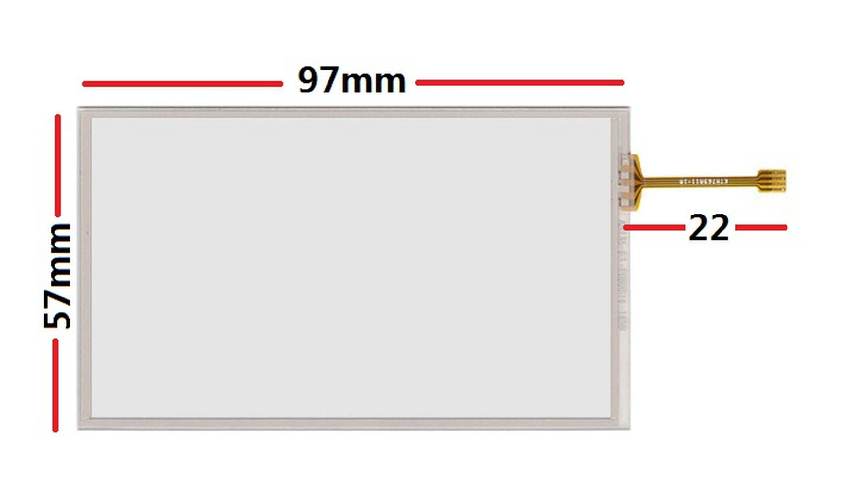 4.1-inch 4-wire touchscreen 97*57mm is suitable for hand-written data ...