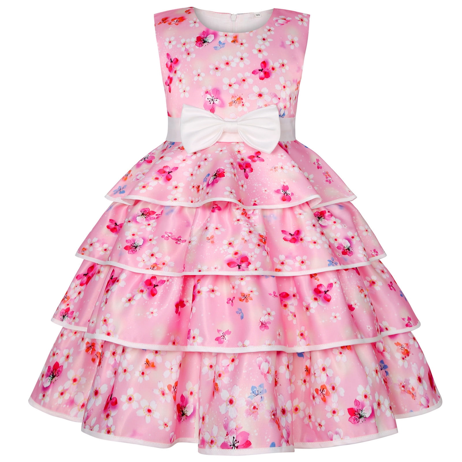 YTIANH Little Girl Easter Dresses Birthday Sleeveless Mesh Cake