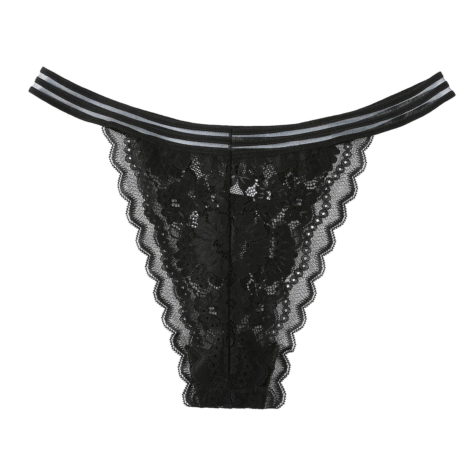 Ytianh Women Underwear Seamless Womens Lace Sexy Hollow Underwear Back Waist Lace Mid High 3078