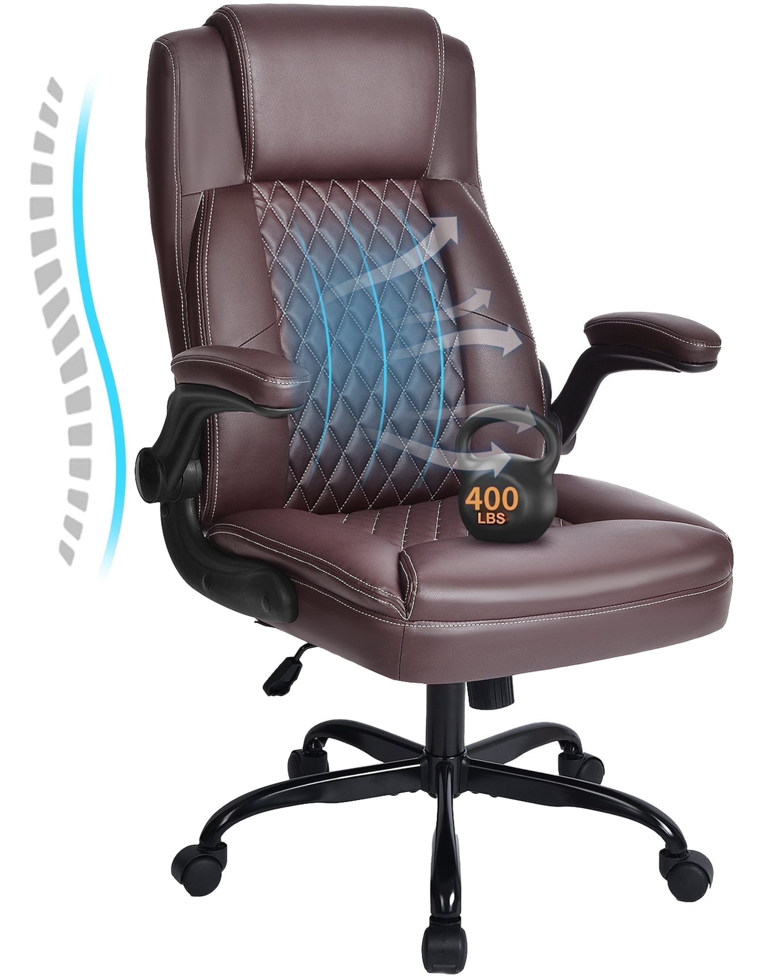 Gaming Chair Ergonomic Executive Office Chair High Back Leather