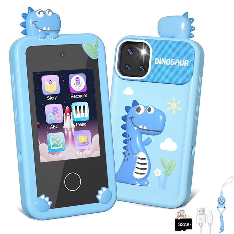 YTKUS Kids Smart Phone for Girl Kids Toys Cell Phone with 2.8