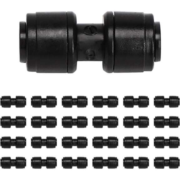 YTRFGH-20 Pack 1/4" Drip Irrigation Coupling Connectors, Quick Connect Drip Line Connectors for 1/4 Inch Irrigation Tubing, Leak Free Irrigation Tubing Connectors for Garden Sprinkler System.