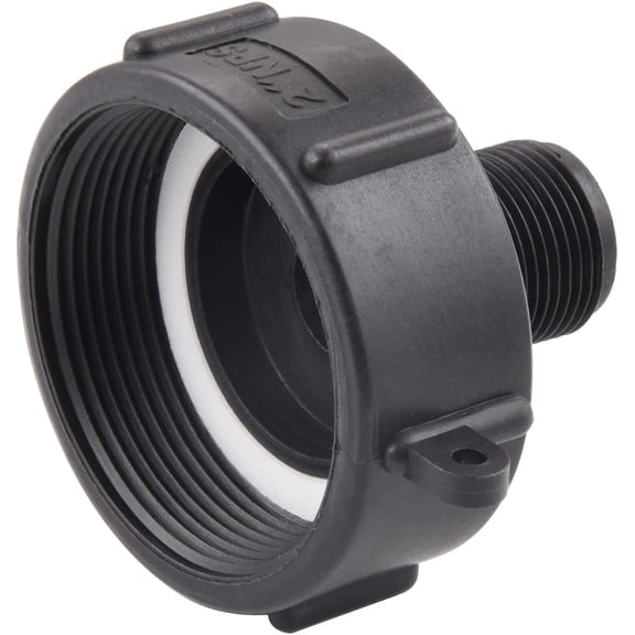 YTRFGH-250 Gallon IBC Water tote Hose Adapter, Food Grade IBC Drain Adapter,Water Hose Male Adapter for Garden Hose,2" Fine Thread X 3/4" Male G Hose