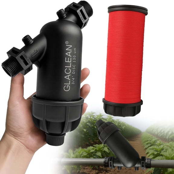 YTRFGH-3/4 Inch Drip Irrigation Y-Filter with 120 Mesh Filter and NPT Male Thread Ideal for Garden Hose, Lawn, and Agricultural Irrigation Systems