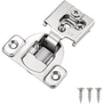 thumbnail image 1 of YTRFGH-4 Pack 2 Pair 1/2 inch Overlay Soft Close Cabinet Hinges Hidden Door Hinge for Kitchen Cabinet Hinges Concealed Self Closing Face Frame for Cupboard, Wardrobe, 105 Degree Opening Angel, 1 of 3