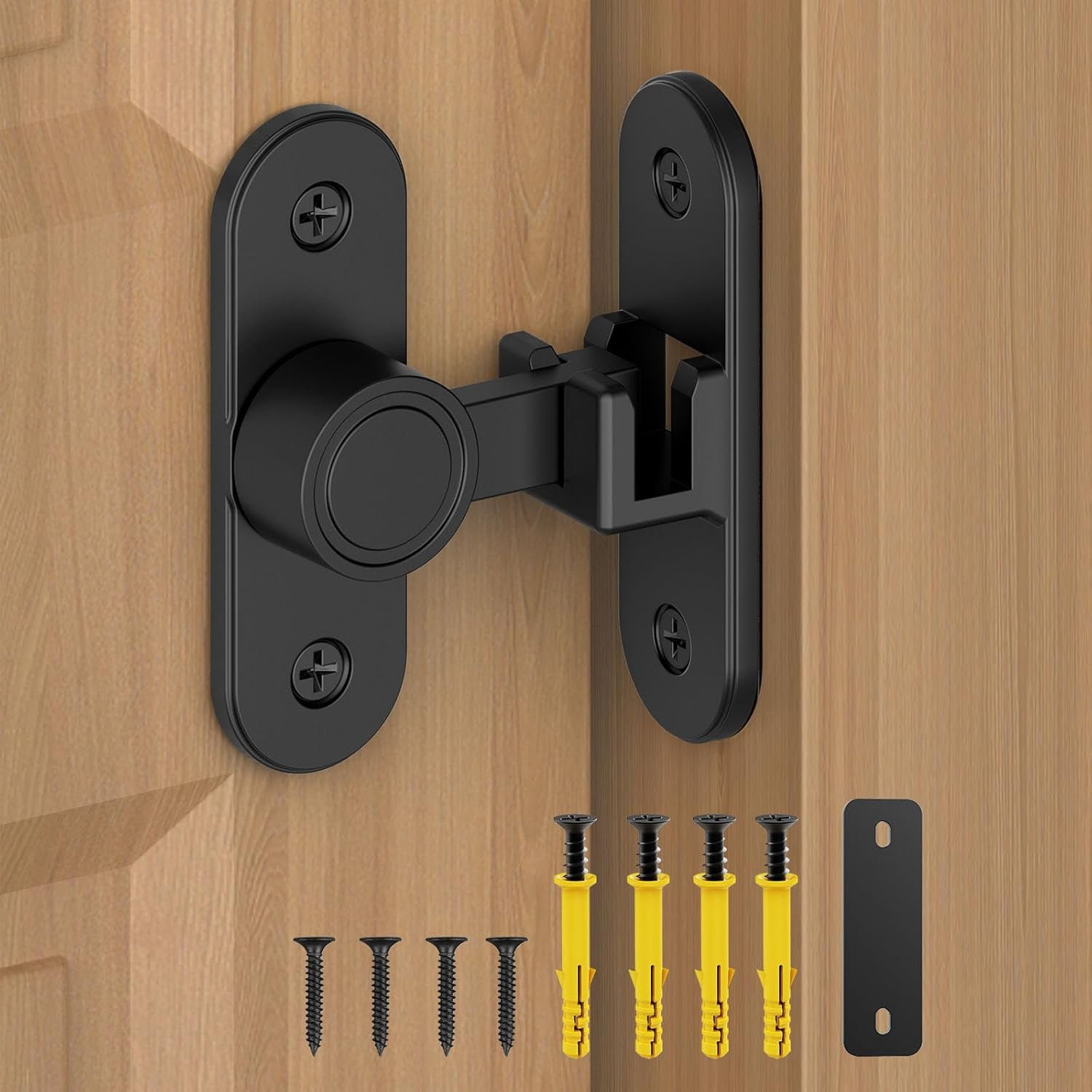 Sturdy Lock YTRFGH-Barn Door Locks, 90/180 Degree Right Angle Flip Gate Latch Fit ...