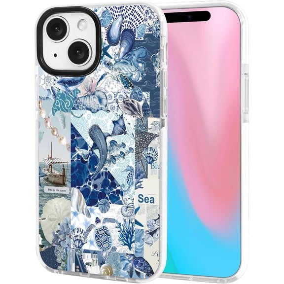 YTRFGH-ChiCsFleur for iPhone 14 Pro Case, TPU Phone case with Camera Protection for Women Girls Teens - Orange Italian Gift Y2K Collage Coastal Evil Eye Lemon Cherry Design Beach Sorority Aesthetic U