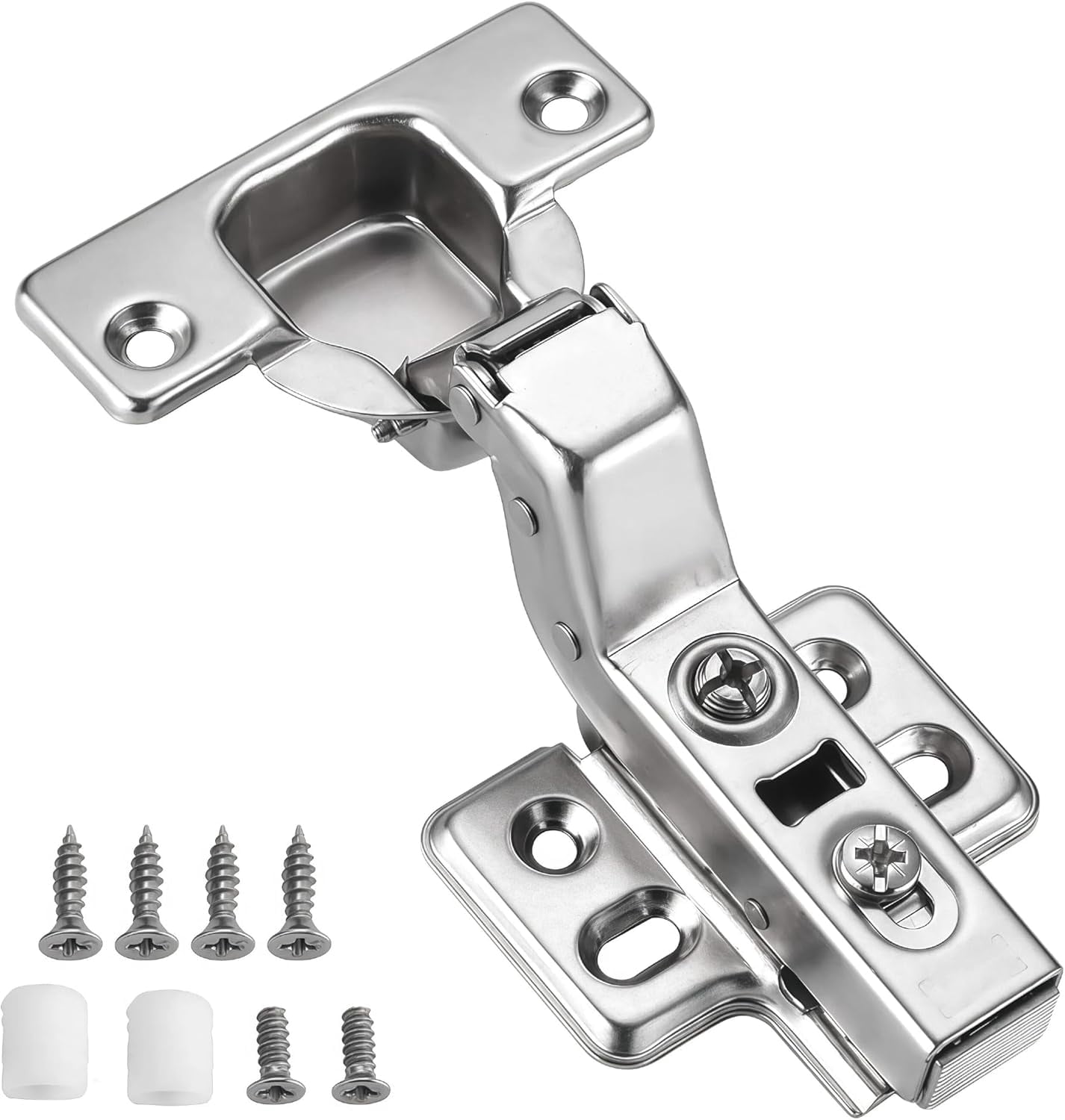 YTRFGH-Inset 35mm Cup European Hidden Hinge Clip-on Plate for Easy ...