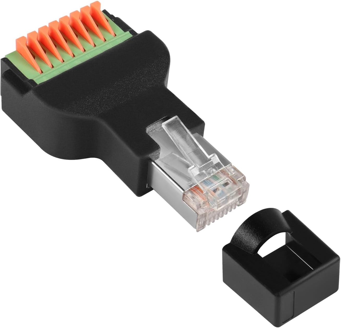 Fast Connect Rj45 YTRFGH-RJ45 Male Quick Connect Solderless Adapter RJ45 Male to 8Pin ...