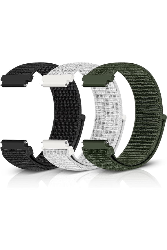 -Sport Loop Nylon Band 16mm 18mm 19mm 20mm 22mm Watch Band Quick Release,Soft Fabric Nylon Adjustable Replacement Wristband Strap for Men Women