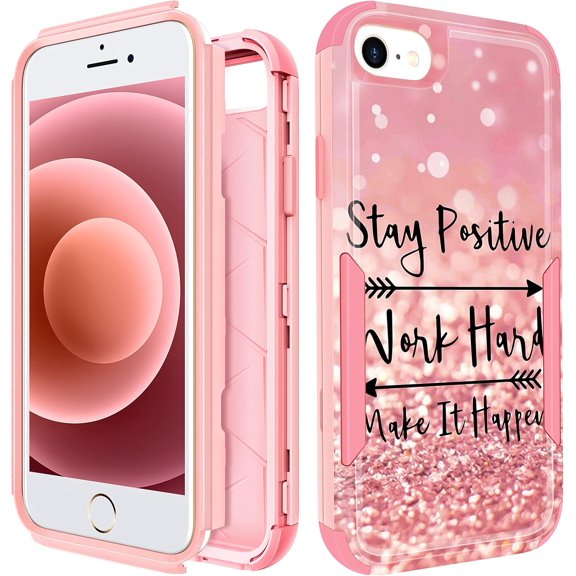 YTRFGH-for iPhone SE Case 2020/2022/3rd Generation, for iPhone 8/7 Case, Heavy Duty Protective Inspirational Cute Phone Cover for Women Men Girls Boys Hard Cases for iPhone 7/8/SE