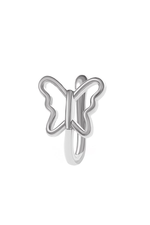 18K Rose Gold Plated Tulip Nose Ring, Buy 2 Get 1 Free, Floral Flower Nose Stud Piercing Jewelry for Women