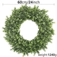 thumbnail image 1 of YTTAL 19.6''/23.6'' Large Boxwood Wreath for Front Door Porch Window - Artificial Boxwood Leaves Greenery Outdoor Wreath for Home Farmhouse Wall Holiday Decor - All Seasons Indoor Outdoor Use, 1 of 15