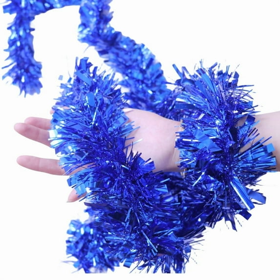 YTTAL 6.56FT Christmas Tinsel Garland, Fluffy, for Birthday, Festivities, Weddings, Halloween, Christmas, Party Decorations, All-Season Indoor Outdoor Party Supplies