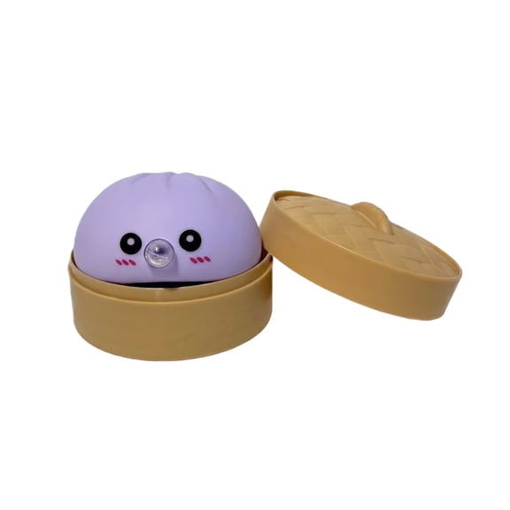 YTTAL 6 Pack Cute Dumpling Squishy Toys, Bubble-Blowing Stress Relief Buns, Soft Squeezy Fidget Toys for Desk & Anxiety Relief