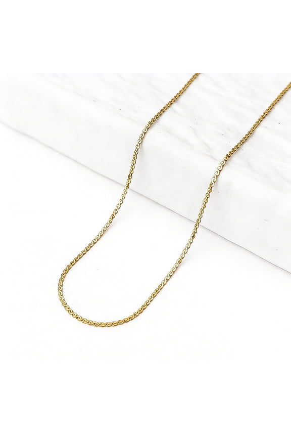 Adjustable 18K Gold & Silver Plated Necklace Chain, 2Pcs Thin Cable Chain Extender with Lobster Clasp, Dainty Replacement Chain for Women Jewelry Making
