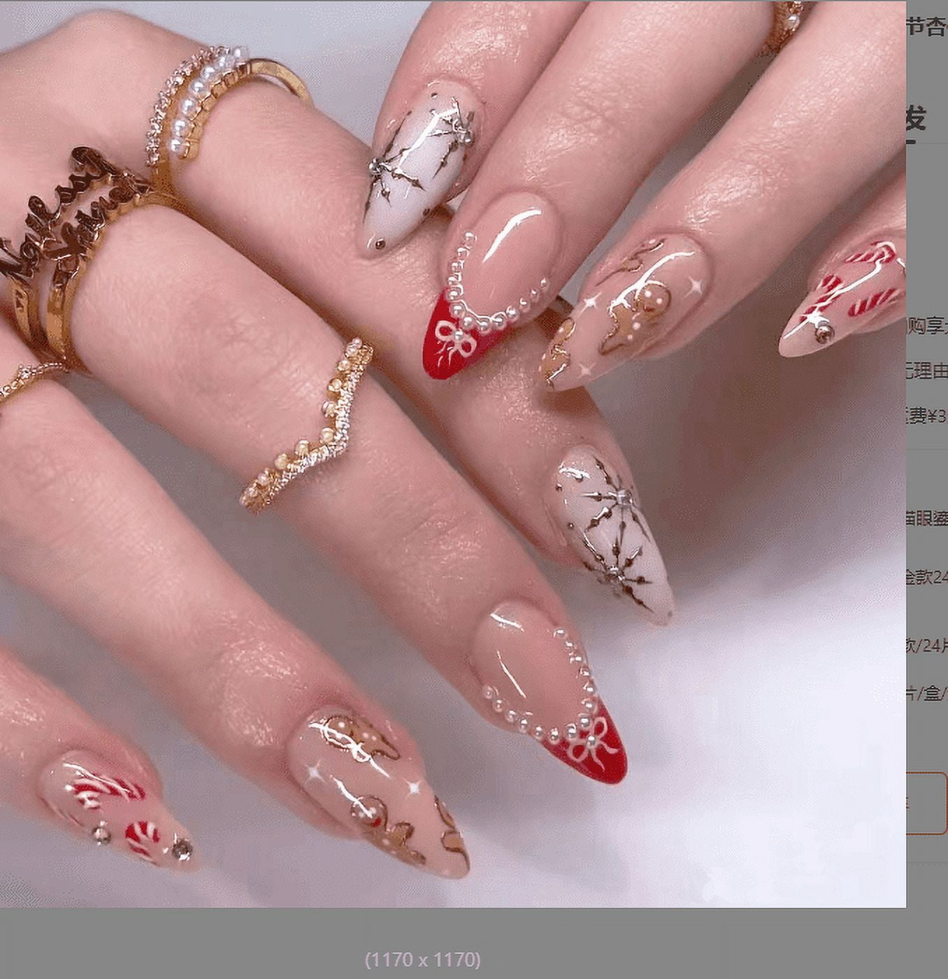 YTTAL-Christmas-Press-Nails-