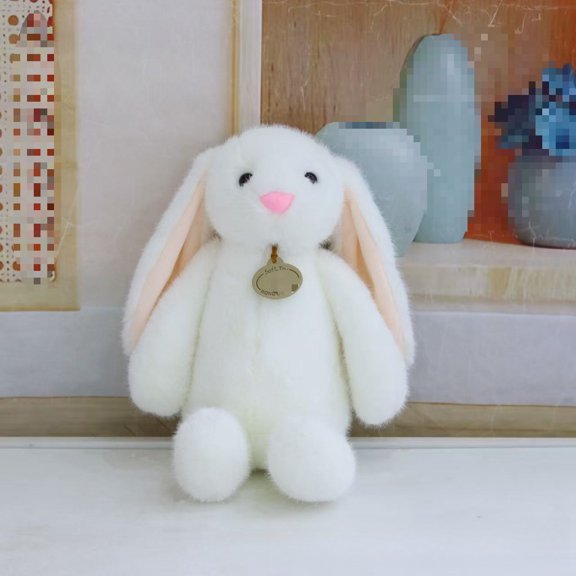 YTTAL Soft Long-Eared Bunny Stuffed Animal, Plush Rabbit Doll with Pendant, 5 Colors Available, Perfect Cuddle Toy & Gift for Kidshhhl on Birthday Easter Christmas