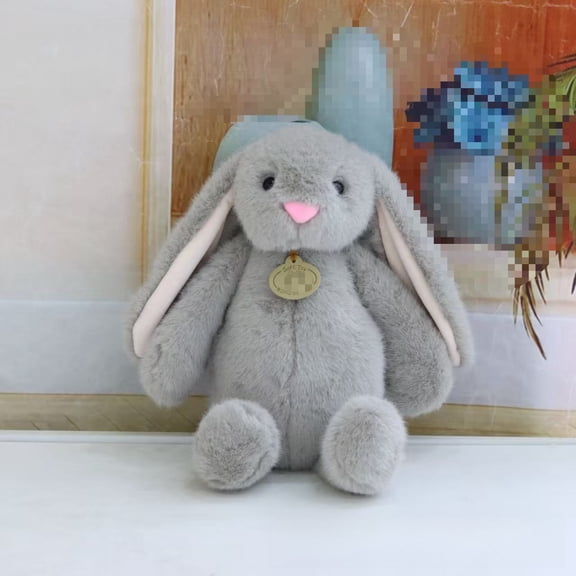 YTTAL Soft Long-Eared Bunny Stuffed Animal, Plush Rabbit Doll with Pendant, 5 Colors Available, Perfect Cuddle Toy & Gift for Kidshhhl on Birthday Easter Christmas