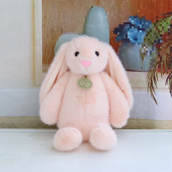 YTTAL Soft Long-Eared Bunny Stuffed Animal, Plush Rabbit Doll with Pendant, 5 Colors Available, Perfect Cuddle Toy & Gift for Kidshhhl on Birthday Easter Christmas