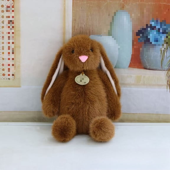 YTTAL Soft Long-Eared Bunny Stuffed Animal, Plush Rabbit Doll with Pendant, 5 Colors Available, Perfect Cuddle Toy & Gift for Kidshhhl on Birthday Easter Christmas