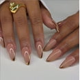 thumbnail image 1 of YTTAL Summer Press on Nails Medium Square Fake Nails Acrylic Nails Glossy Glue on Nails Squoval Artificial Nails French Tip Stick on False Nails 24 pcs, 1 of 16