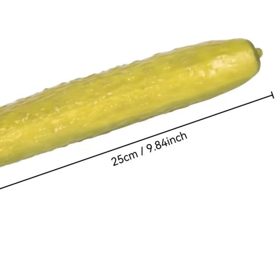 YTTALW 25cm Giant Stretchy Pickle Stress Toys, Realistic Fake Pickled Cucumber Squeeze Fidget Toys, Funny Gag Prank Decompression Sensory Toys for Adults Anxiety Relief Party Gift