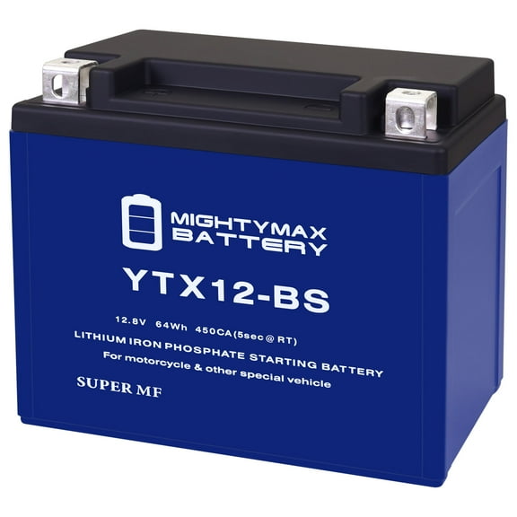 YTX12-BS Lithium Replacement Battery compatible with Honda Polaris Suzuki Kymco