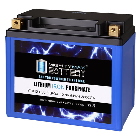 YTX12-BS Lithium Replacement Battery compatible with UTX12-BS Motorcycle Scooter ATV UTV