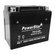 YTX12-BS Power Sports 12V 12AH Battery Replaces 12-BS ETX12 GTX12-BS CYTX12-BS CTX12-BS