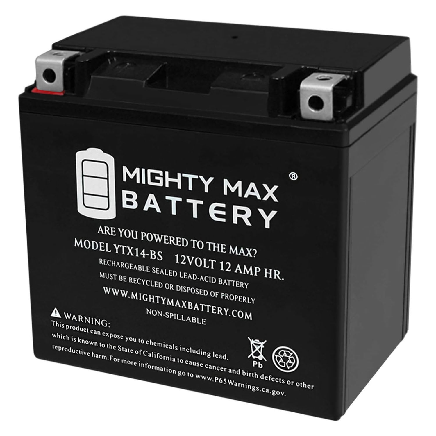 YTX14-BS Battery Replacement for Kawasaki KMX14-BS Motorcycle