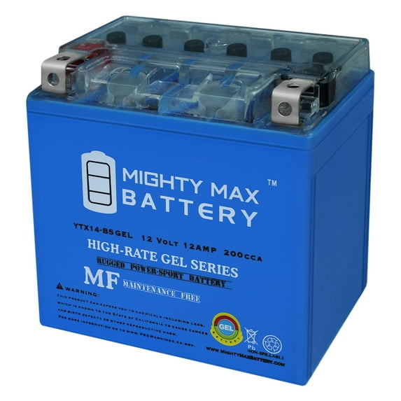 YTX14-BS GEL Battery Replacement for Honda Pioneer 700 14, 2019-2020