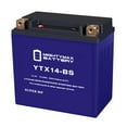 thumbnail image 1 of YTX14-BS Lithium Replacement Battery Compatible with Piaggio 500 MP3 500 08-13, 1 of 14