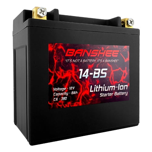 YTX14-BS Lithium ion Battery Replaces Walmart Motorcycle Battery