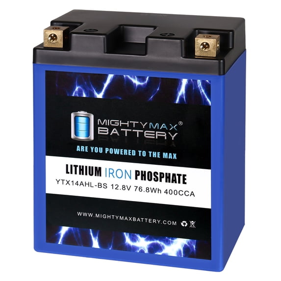 YTX14AHL-BSLIFEPO4 Lithium, Replacement Battery Compatible with Arctic Cat Jag AFS L/T 89-93