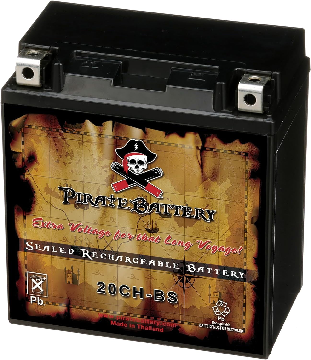 YTX20CH-BS High Performance - Maintenance Free - Sealed AGM Motorcycle Battery