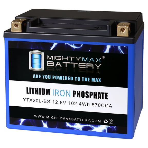 YTX20L-BS Lithium Replacement Battery compatible with Harley-Davidson FXDF Dyna Fat Bob 08-13