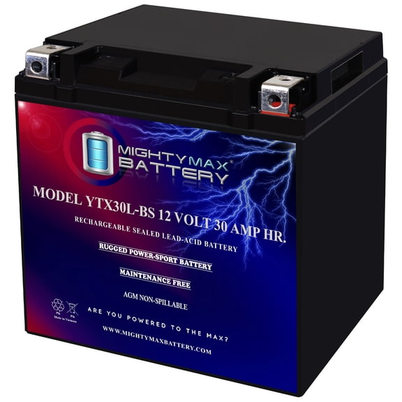 YTX30L-BS 12V 30AH Replacement Battery for PowerStar YTX30L-BS