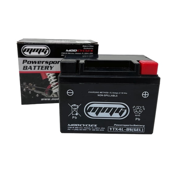 YTX4L-BS GEL Battery Factory Sealed Activated 12V 3Ah Motorcycle Scooter ATV Mower Generator