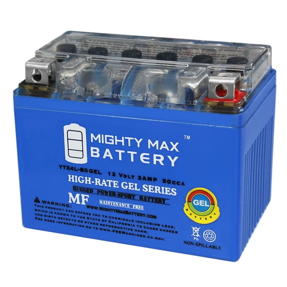 YTX4L-BS GEL Battery Replacement for GS GTX4L-BS, GTX4L