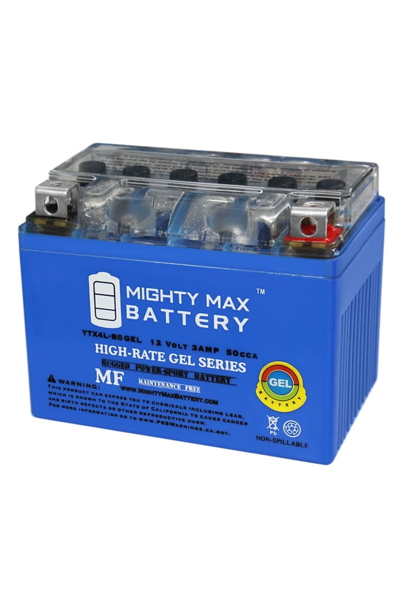 YTX4L-BS GEL Battery for Ride On Mower ATV Quad Trail Buggy