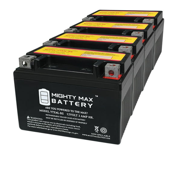 YTX4L-BS SLA Battery Replacement for Honda CT70 2013-2016 - 4 Pack