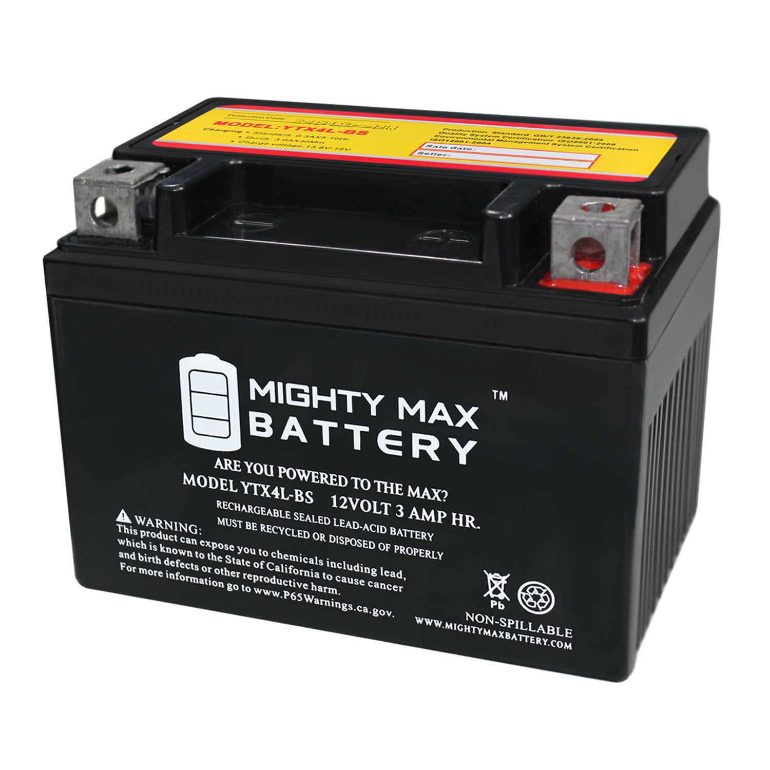 YTX4L-BS SLA Battery for E-TON 90 DXL90 Sierra 99-03