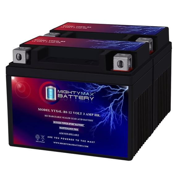 YTX4L-BS SLA Battery for Hyosung 50 SD50 Sense All Years - 2 Pack