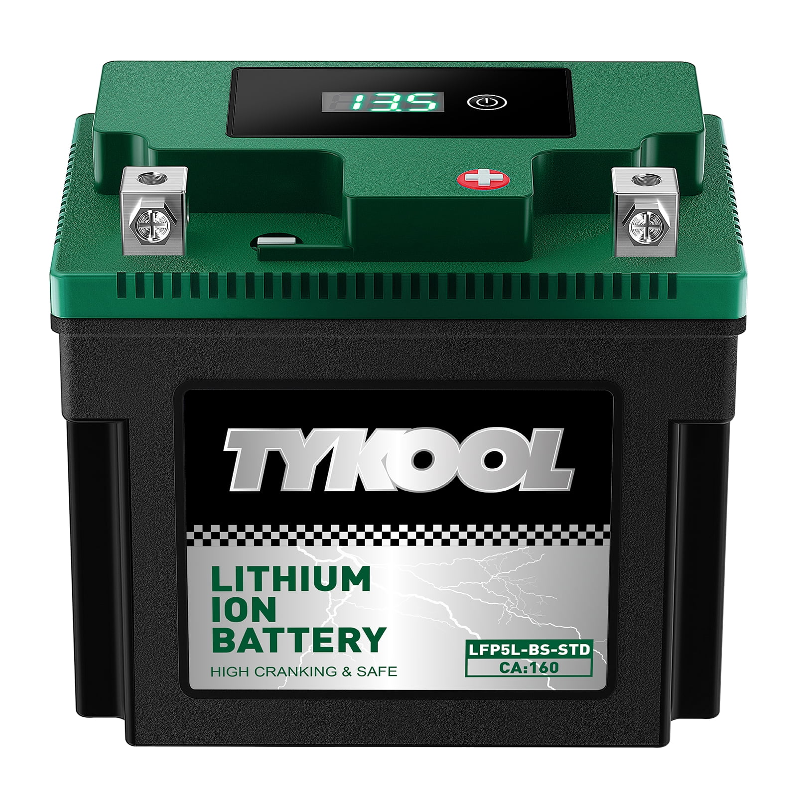 YTX5L-BS 160CCA 12.8V 3Ah,Lithium Motorcycle Battery,Powersports Battery for ATV,4 wheeler,quad,dirt bike,Generator,Scooter,Lawn Mower